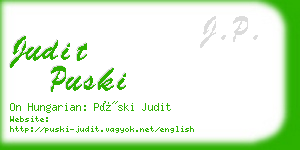 judit puski business card